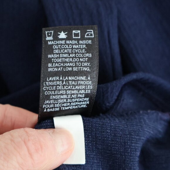 Navy Blue Top from RW & CO. -  Size S - Crew Neck -  Slightly Puffy Sleeves - Picture 11 of 11